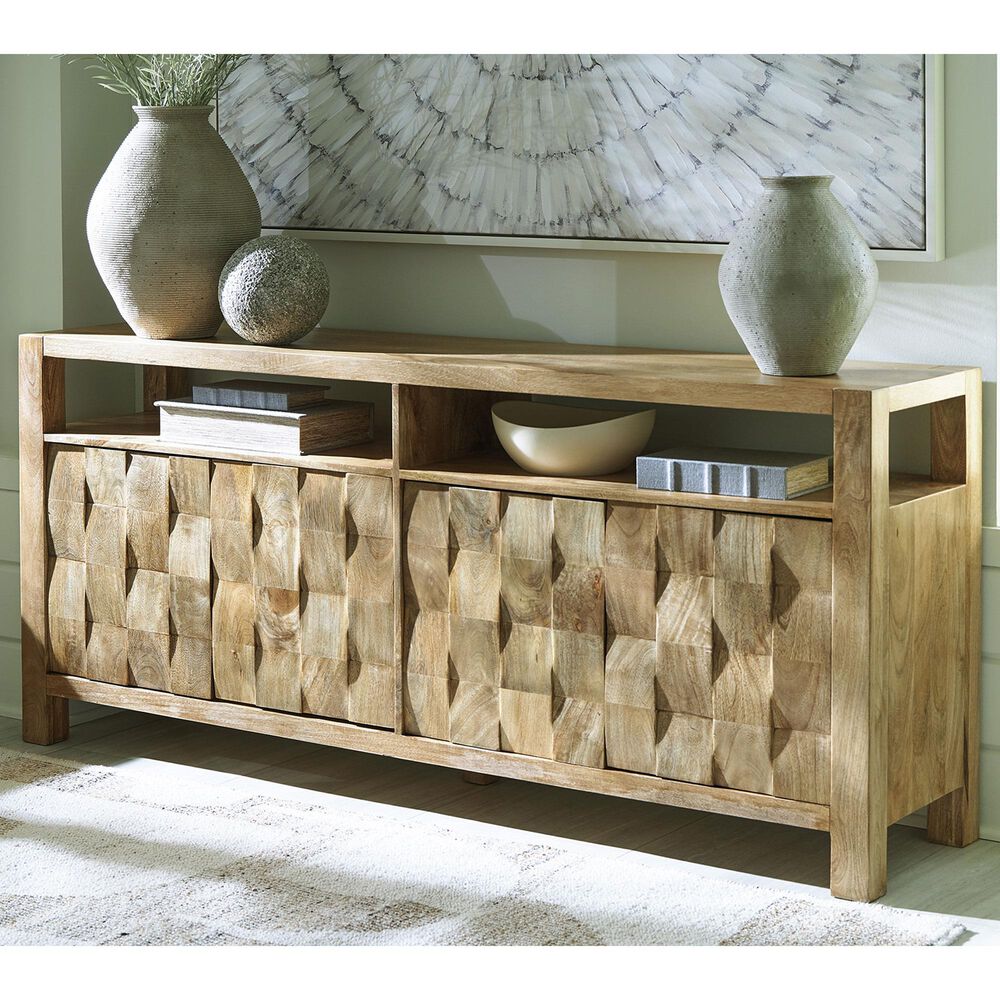 Ashley Hudwick Accent Cabinet in Natural Brown, , large