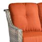 HOMLUX Outdoor Rattan Loveseat with Ergonomic in Orange, , large