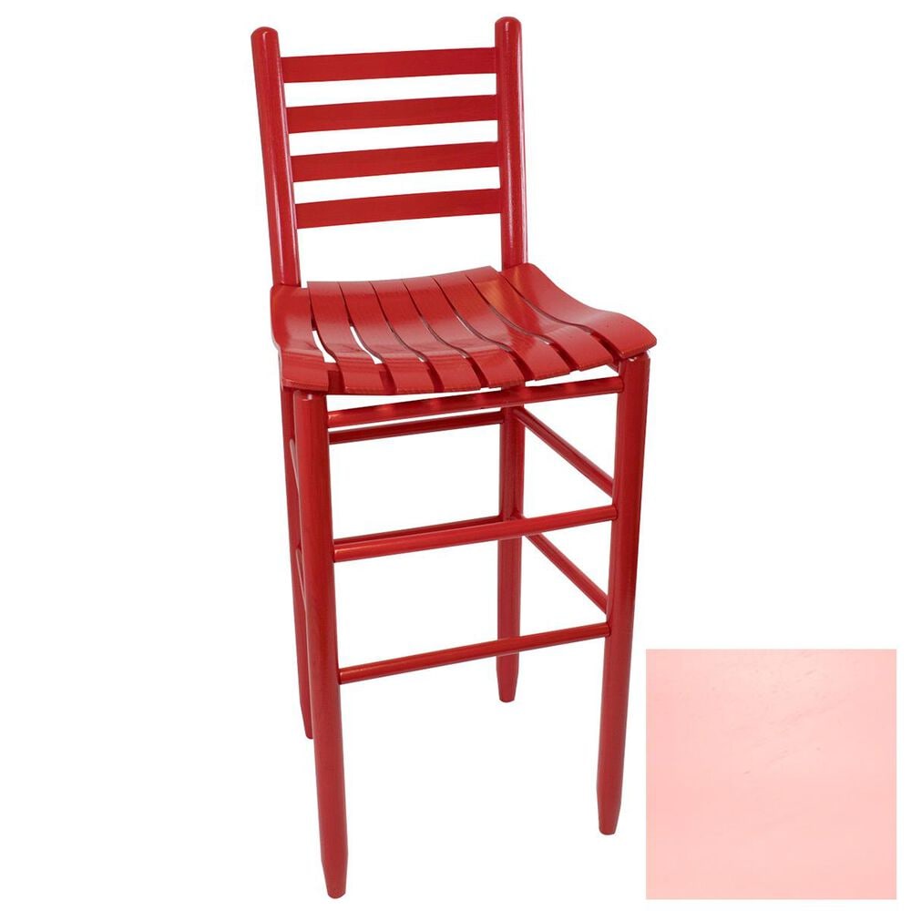 Lakeside Asheville Ladderback Barstool in Coastal Pink, , large