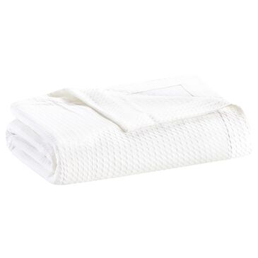 Hampton Park Egyptian Cotton Twin Blanket in White, , large