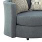 ViviCasa Swivel Chair in Empanada Blue, , large