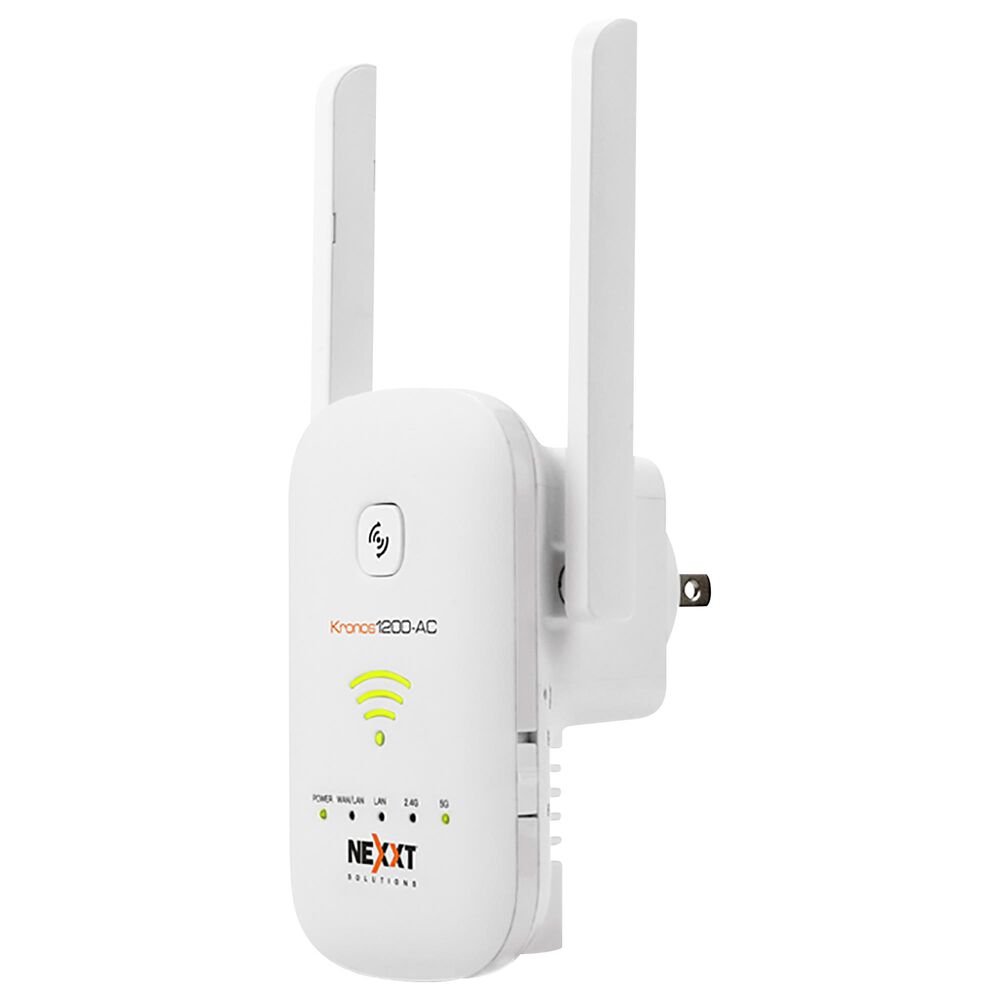 Nexxt Universal Wireless-AC dual band range extender 1200Mbps Wall Plug Design Repeater Router, , large