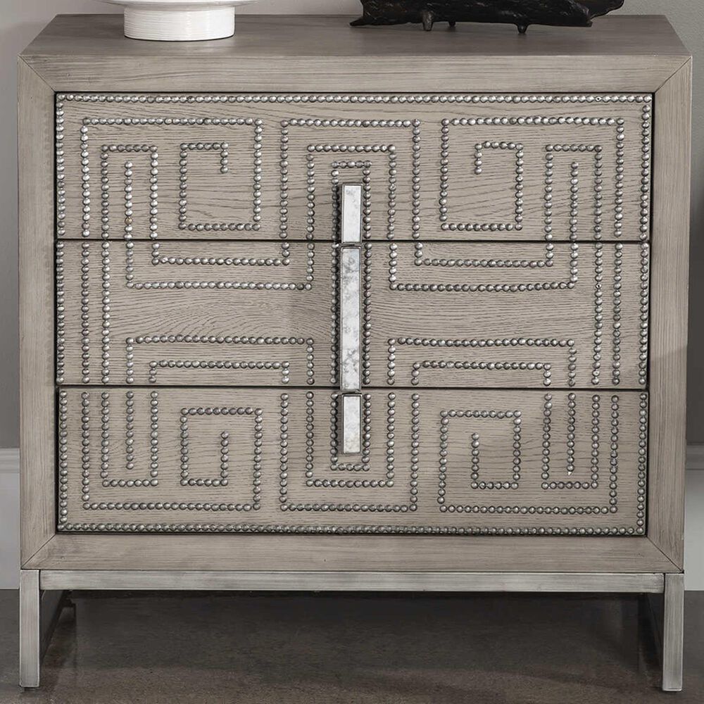 Uttermost Devya Accent Chest in Light Grey Brown, , large