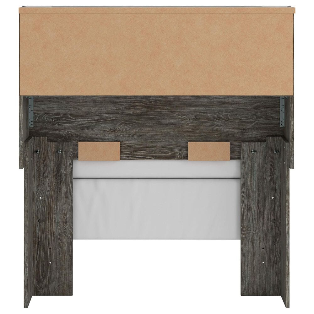 Ashley Frandern Twin Bookcase Panel Bed in Warm Gray, , large