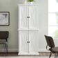 Crosley Furniture Clifton Tall Pantry in Distressed White, , large