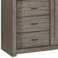 Riva Ridge Modern Loft 6-Drawer Sliding Door Chest in Greystone, , large