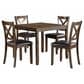 Homelegance Hazel 5-Piece Square Dining Set in Charcoal Brown, , large