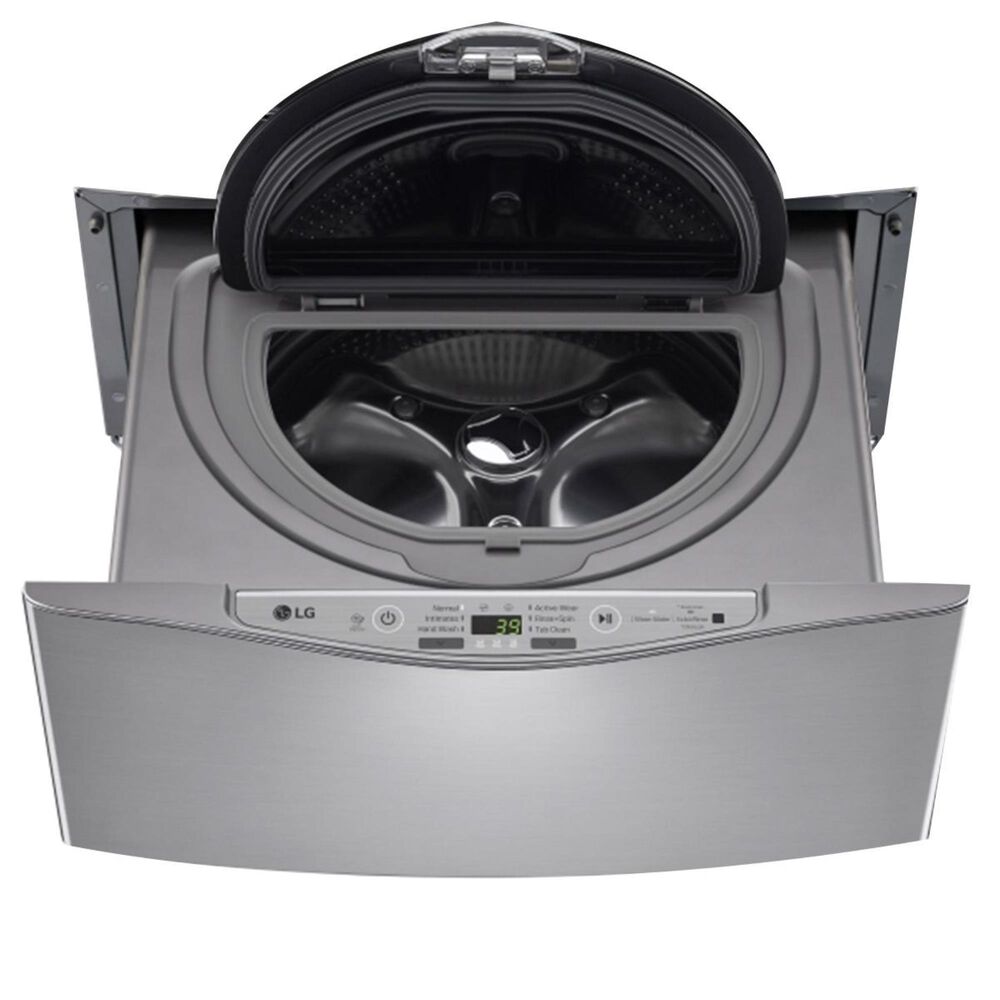 LG 1.0 Cu. Ft. Sidekick Pedestal Washer in Graphite Steel, , large