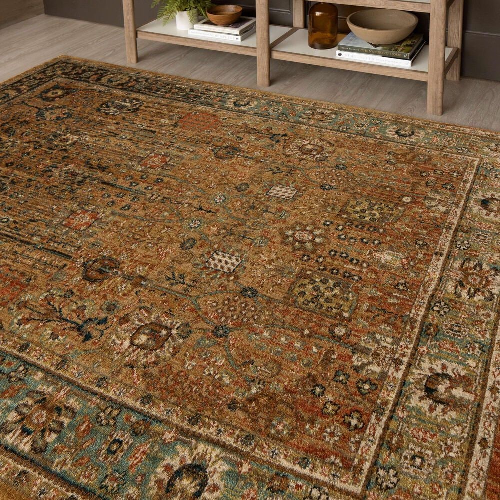 Karastan Spice Market Myanmar Tobacco 5'3" x 7'10" Area Rug, , large