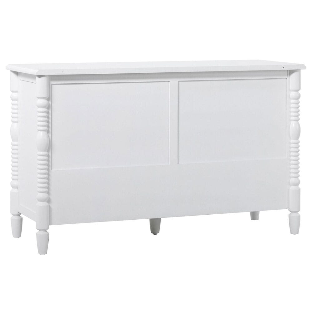 Walker Edison Vivienne 6-Drawer Dresser in White, , large