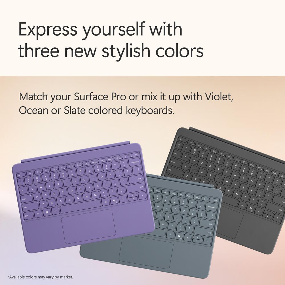 Microsoft Surface Pro Copilot+ PC 12&quot; Touch-Screen Tablet - Qualcomm Snapdragon X Plus - 16GB RAM - 512GB UFS - Windows 11 Home - Wi-Fi Only - Violet - Device Only - &#40;Latest Model&#41;, , large