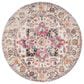 Safavieh Madison MAD603R 5" Round Fuchsia and Ivory Area Rug, , large