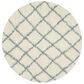 Safavieh Dallas Shag SGD258J-6R 6" Round Ivory/Seafoam Area Rug, , large