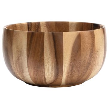 Lipper Large Sunburst Salad Bowl in Brown, , large