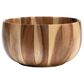 Lipper Large Sunburst Salad Bowl in Brown, , large