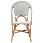 Baxton Studio Genica Side Chair in Black, White and Natural Brown, , large