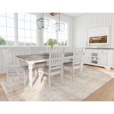 SAMUEL LAWRENCE  Casual Dining Valley Ridge Dining Set in White and Brown, , large