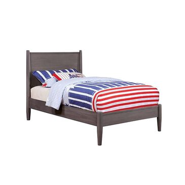Furniture of America Lennart Twin Bed in Gray, , large