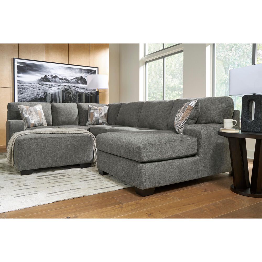 Ashley Clarington Oversized Accent Ottoman in Greystone, , large