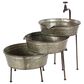 Maple and Jade 26" Farmhouse 3-Tier Tub Fountain in Gray, , large