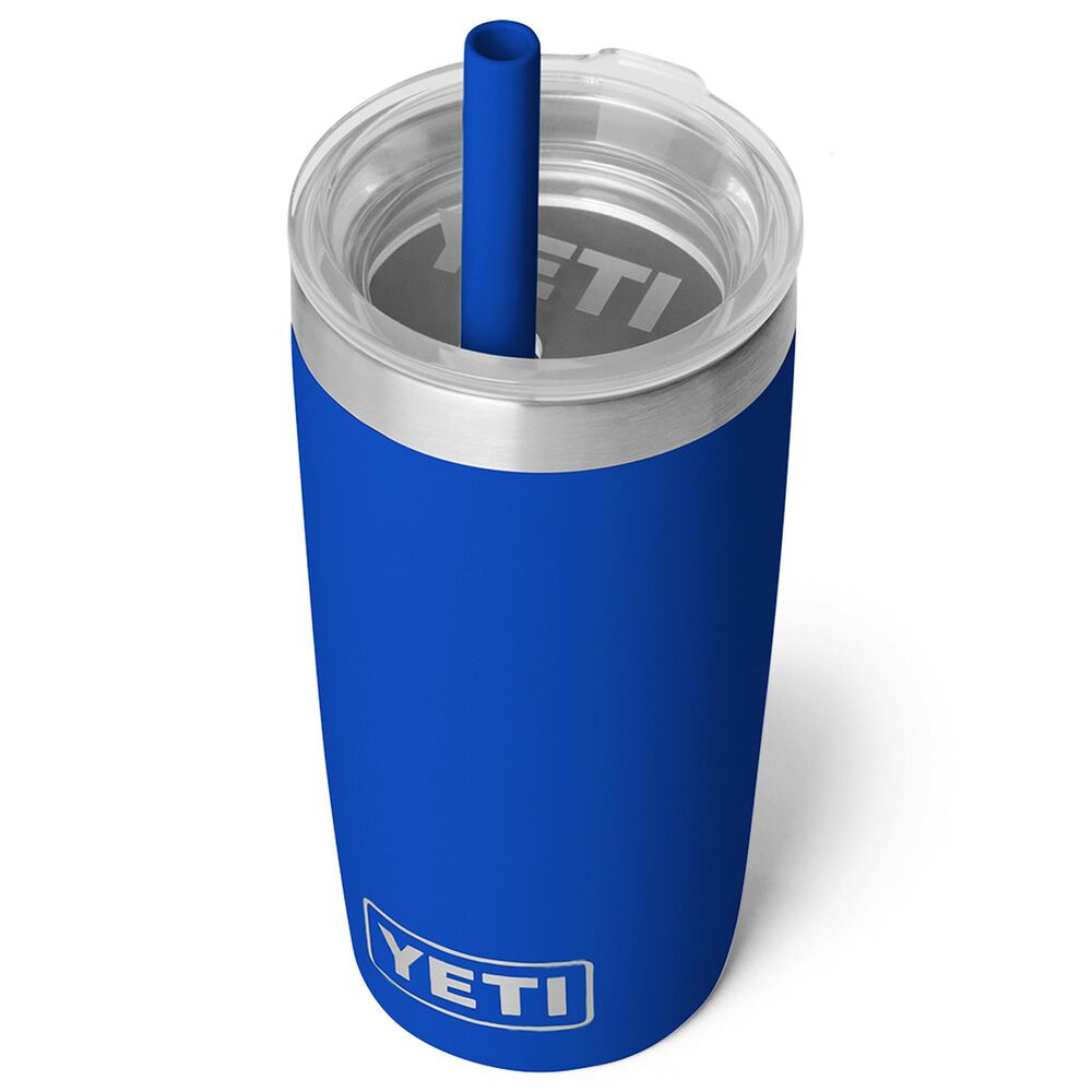 YETI Rambler Jr. 10 Oz Tumbler with Silicone Straw Lid in Royal Blue, , large