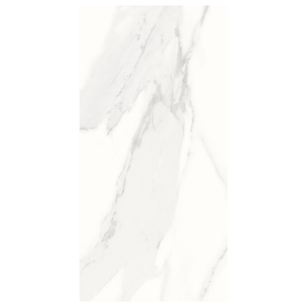 Herregan Marmara Blanco 12" x 24" Glossy Porcelain Tile, , large