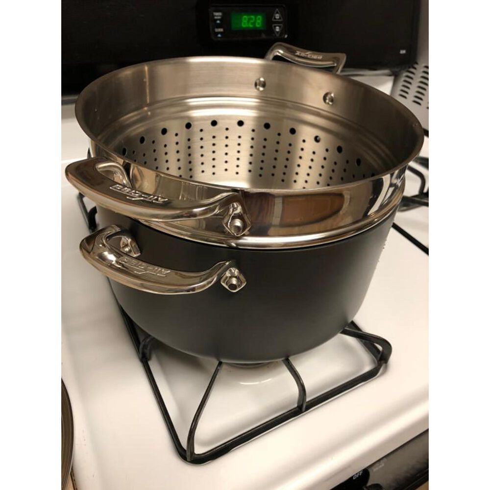 All-Clad 7 Qt Essentials Nonstick Multi-Pot in Black and Silver, , large