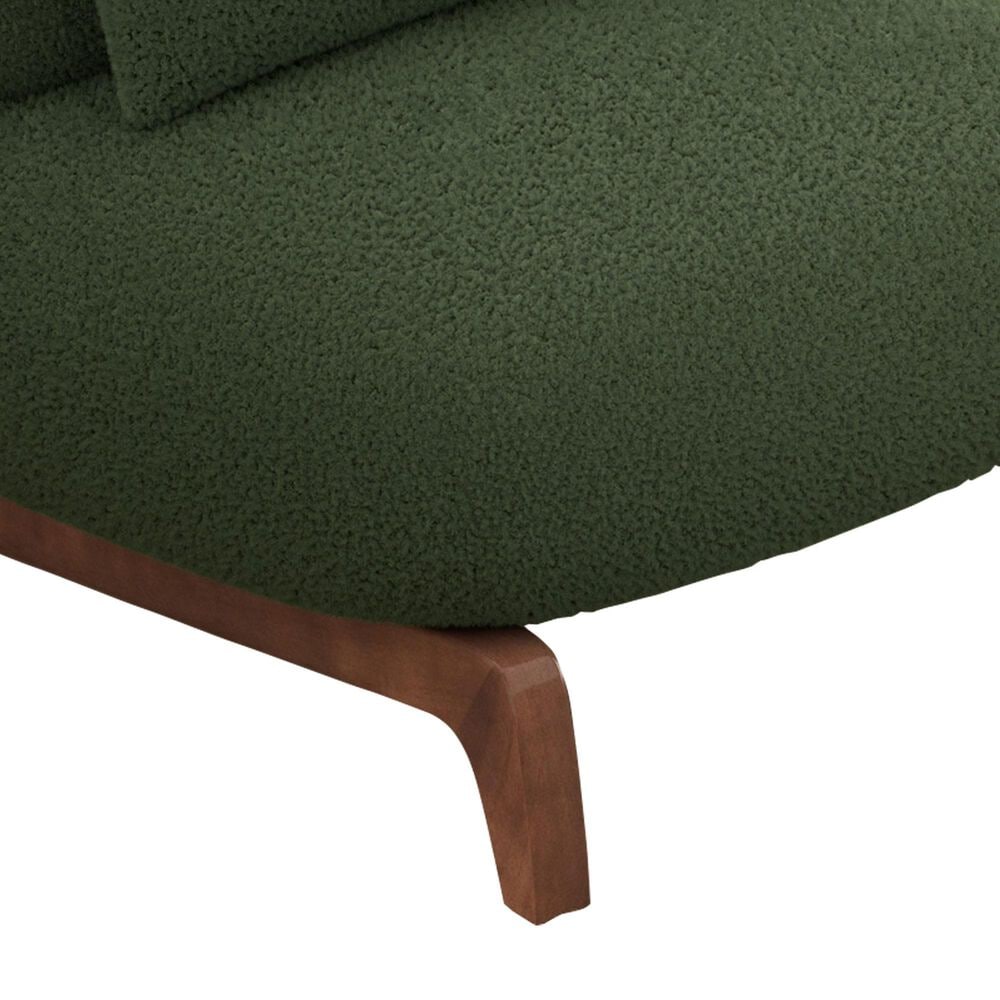 Morden Fort Cloud Boucle Armless Chair in Green (Set of 2), , large
