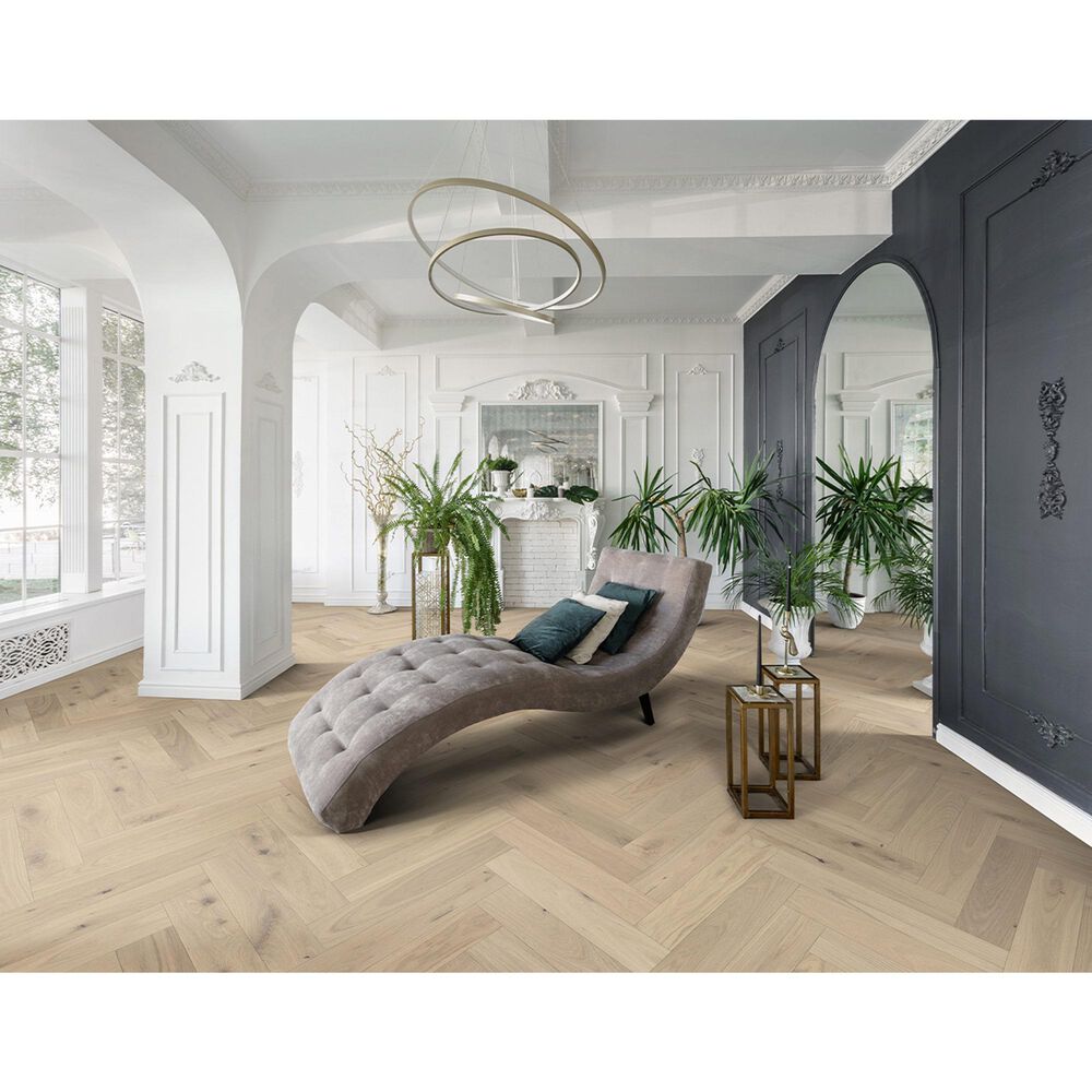Mullican Flooring Castillian Premier Herringbone Monroe Bisque European White Oak Hardwood, , large