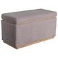 Linden Boulevard Blanche Rectangular Ottoman with Storage in Light Grey, , large