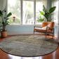Dalyn Rug Company Neo NO17 8" Round Taupe Area Rug, , large