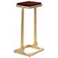 Artistica Metal Sunward End Table in Orange and Gold Leaf, , large