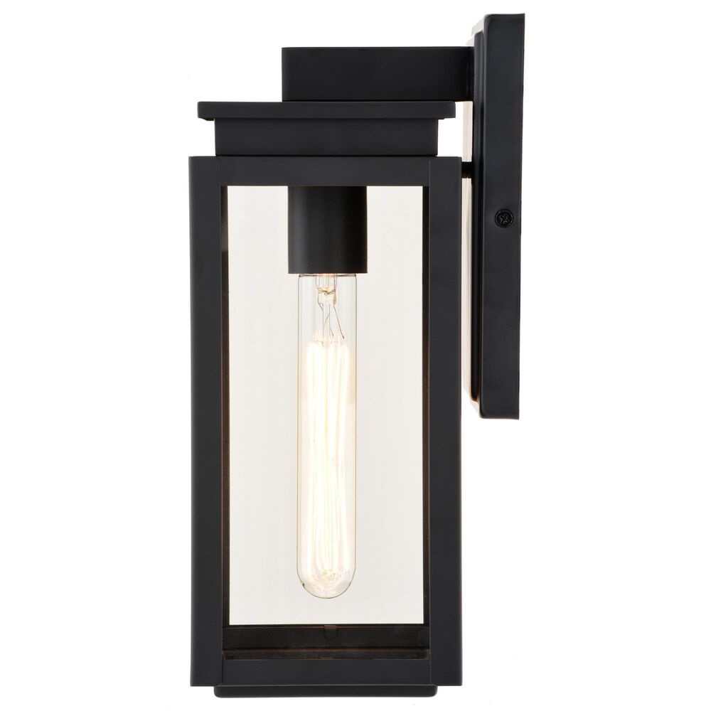Vaxcel Uptown 12.5" 1-Light Outdoor Wall Sconce in Matte Black, , large