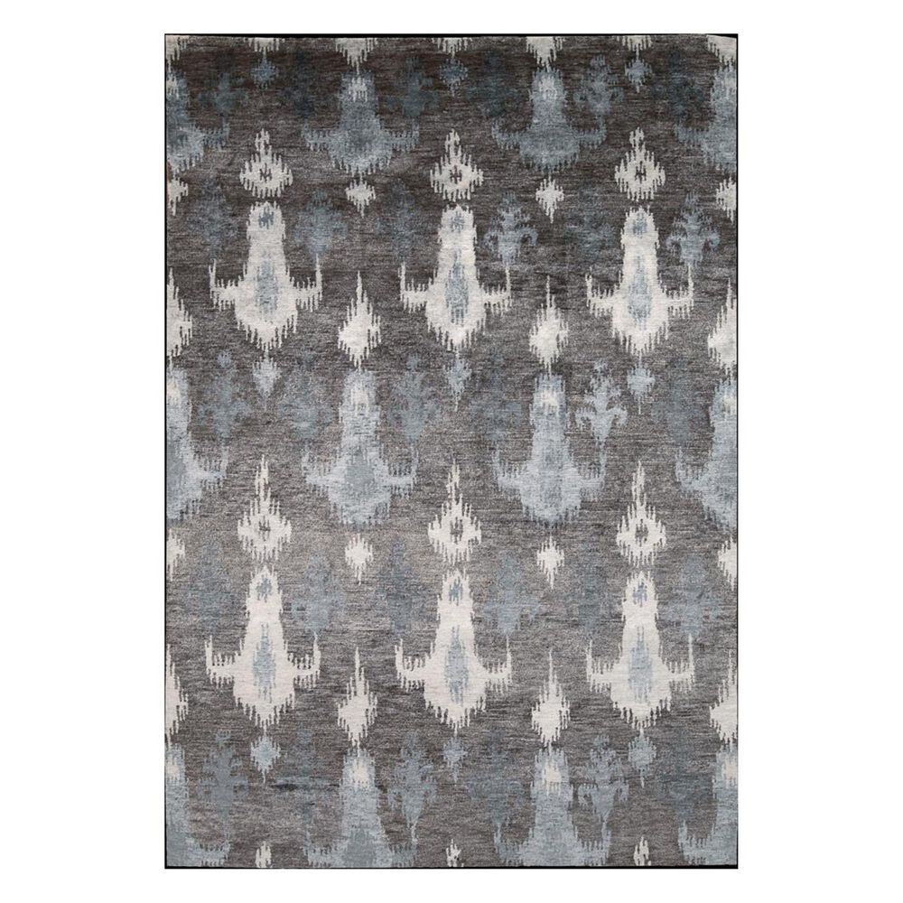 Nourison Silk Shadows SHA09 5'6" x 7'6" Grey Area Rug, , large