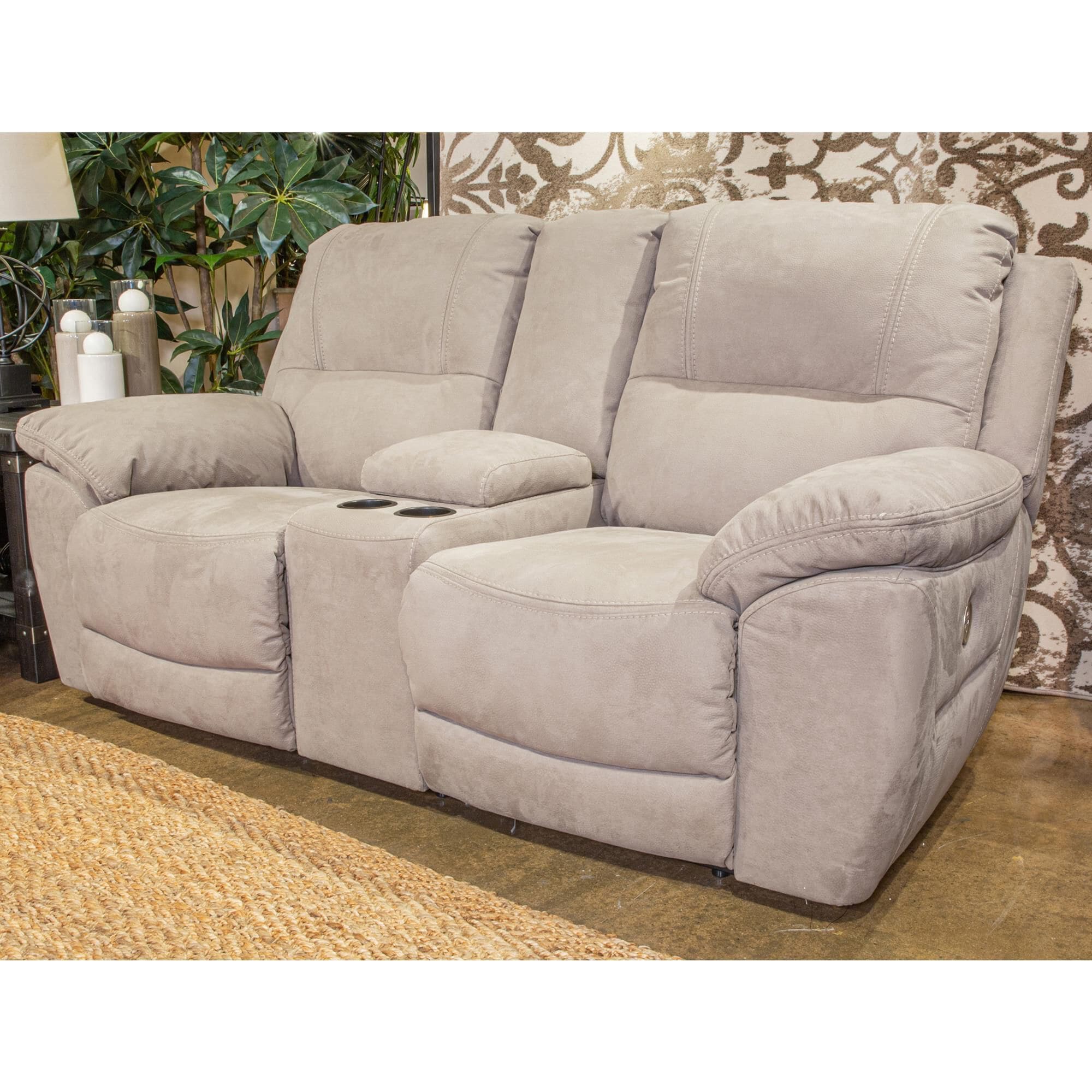 Cloth loveseat recliner deals