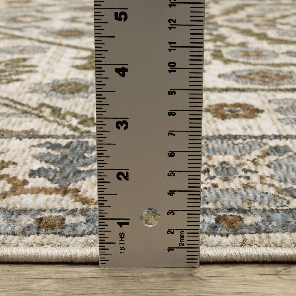 Oriental Weavers Hastings HA02I 7'10" x 10'10" Blue Area Rug, , large