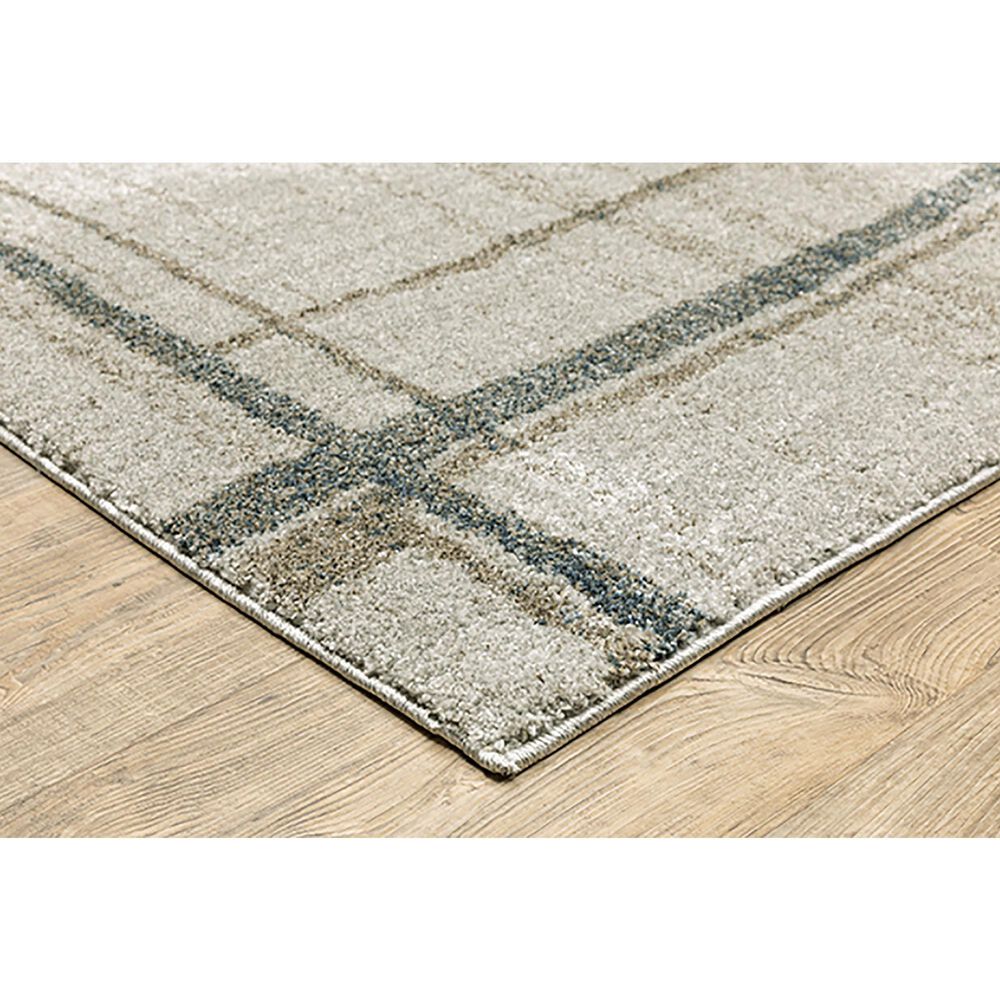 Oriental Weavers Alton Geo Shapes 6&#39;7&quot; x 9&#39;6&quot; Beige and Blue Area Rug, , large