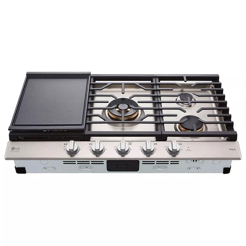LG Studio 36&quot; 5-Burner Gas Cooktop in Stainless Steel, , large