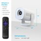 Element Roku 720P HD Mini Smart Projector in White, , large