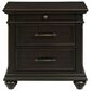 Mayberry Hill Slater 3-Drawer Nightstand with USB in Black, , large