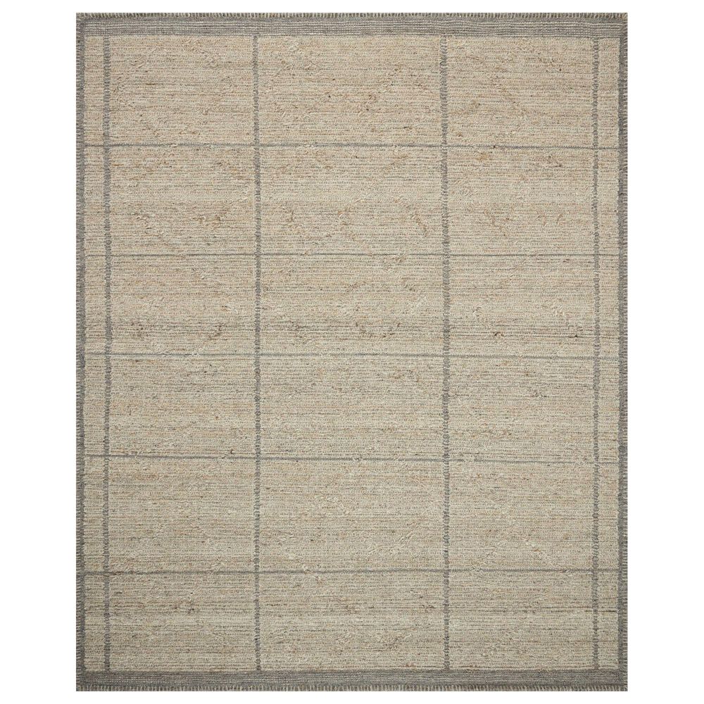 Amber Lewis x Loloi Bowie Fog and Gray 4" x 6" Area Rug, , large