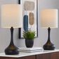 LumiSource Genie Metal Table Lamp in Matte Black (Set of 2), , large