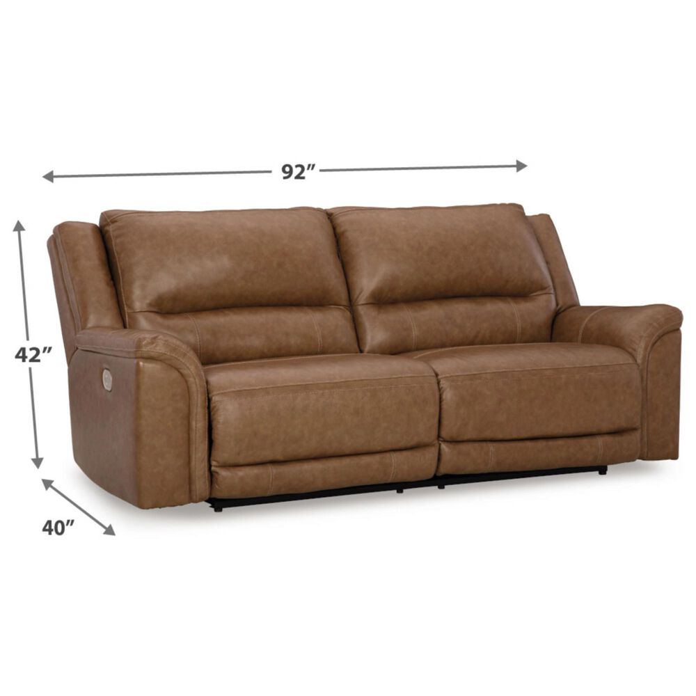 Ashley Trasimeno 2-Piece Power Reclining Living Room Set in Caramel, , large