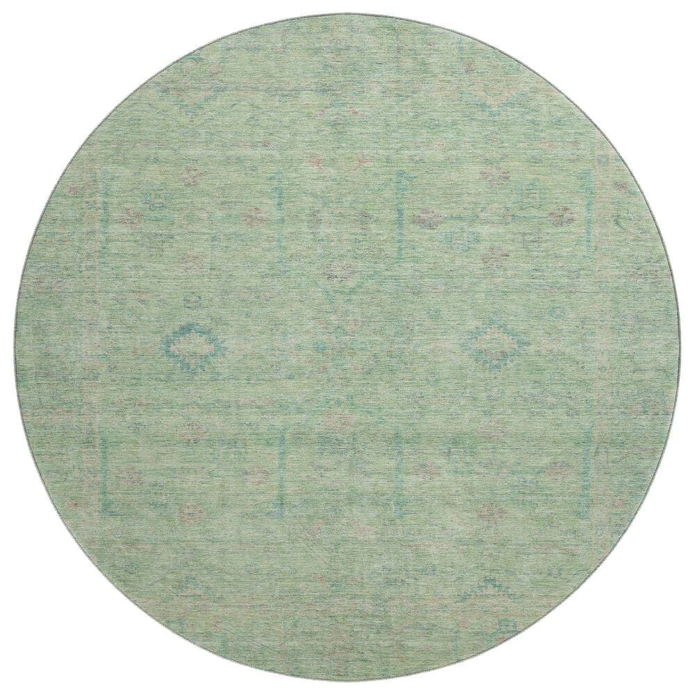 Dalyn Rug Company Ravenna RN5 8" Round Seafoam Area Rug, , large