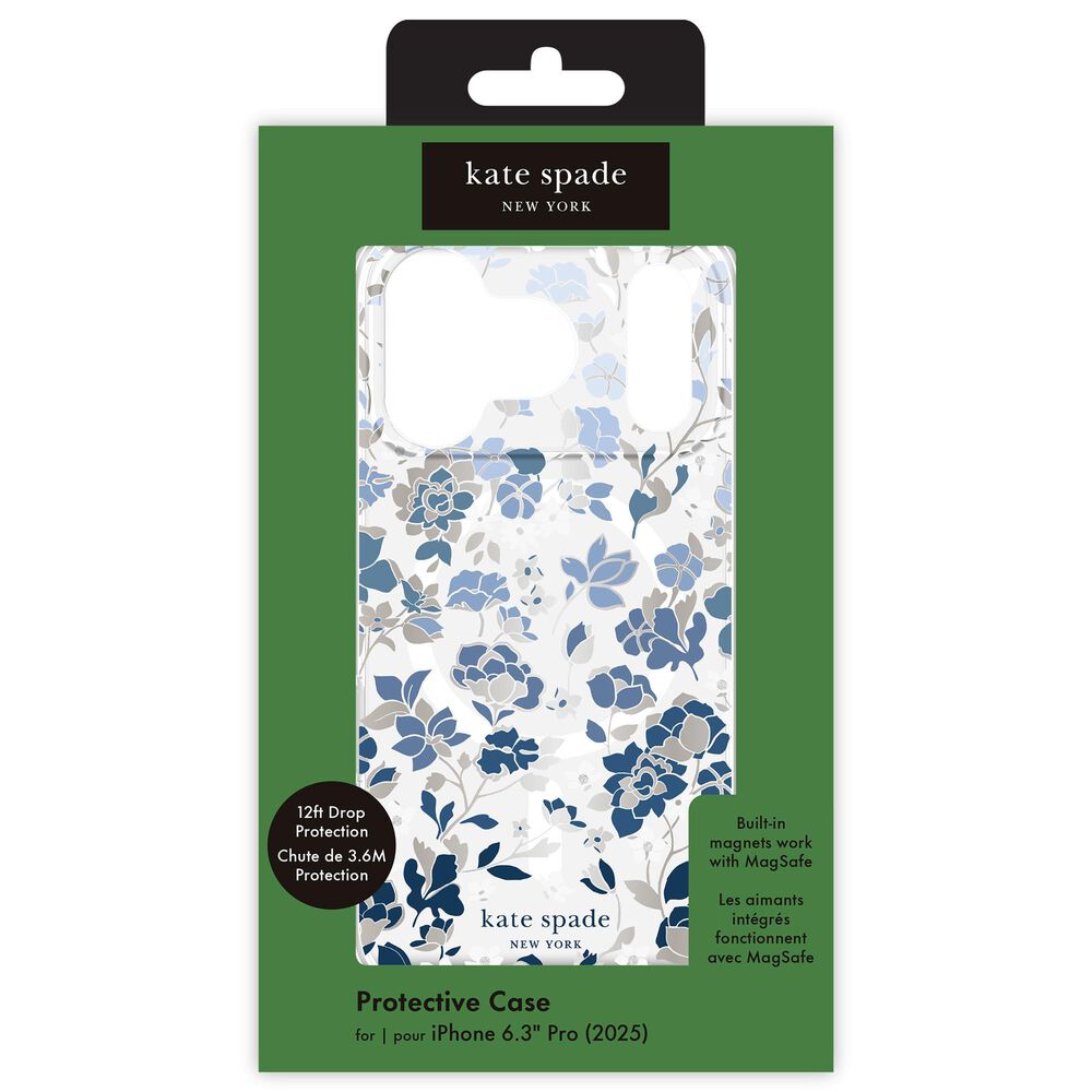 Kate Spade Protective MagSafe Case for Apple iPhone 17 Pro in Flowerbed Blue, , large
