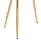 Lumisource Dahlia Dining Arm Chair with Black Velvet Cushion in Gold (Set of 2), , large