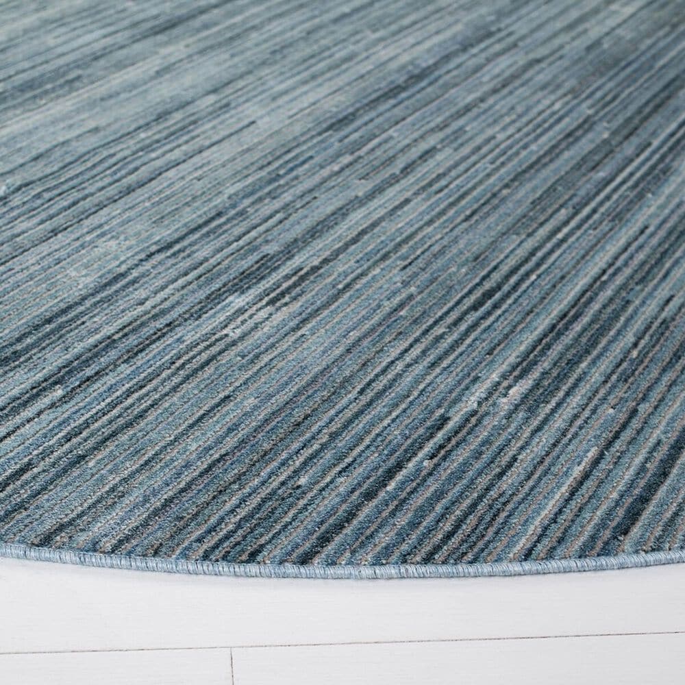 Safavieh Dream DRM500M 6&#39;7&quot; Round Blue and Grey Area Rug, , large