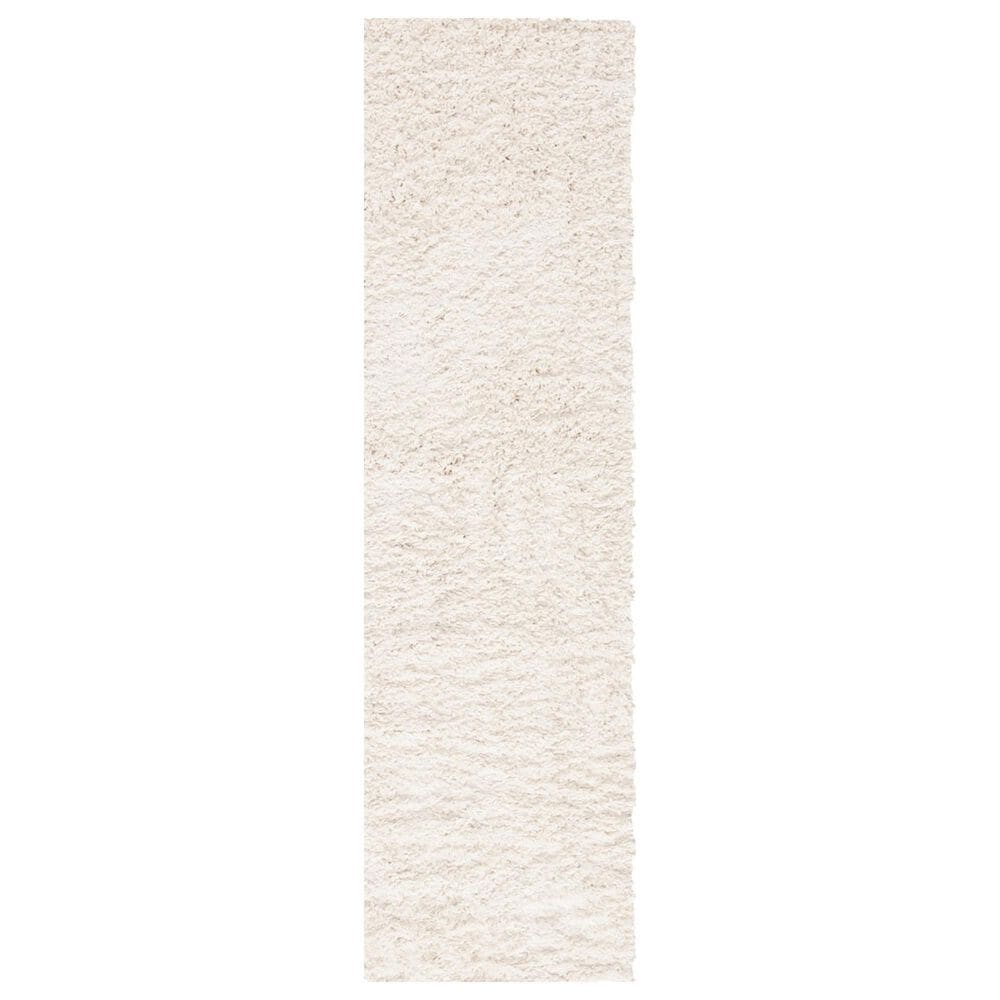 Safavieh August Shag AUG200C 2" x 11" Ivory Runner, , large