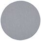 Nourison Courtyard Ivory and Blue 6" Round Indoor/Outdoor Area Rug, , large
