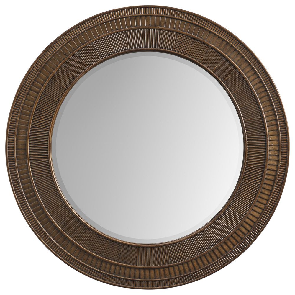 Lexington Home Brands Montecito Elana Round Mirror in Antique Bronze, , large